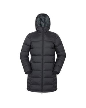 Mountain Warehouse Stratus Extreme Packable Long Down Jacket - Gray