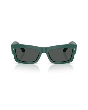 Jimmy Choo 53Mm Rectangular Sunglasses - Green