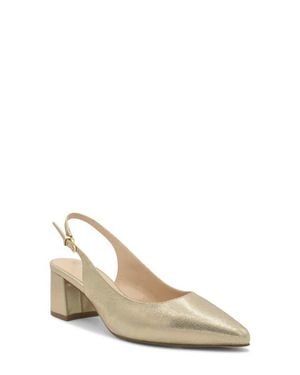 Paradox London Imelda Slingback Pointed Toe Pump - Natural