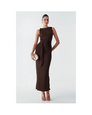 BWLDR Arnah Maxi Dress - Brown