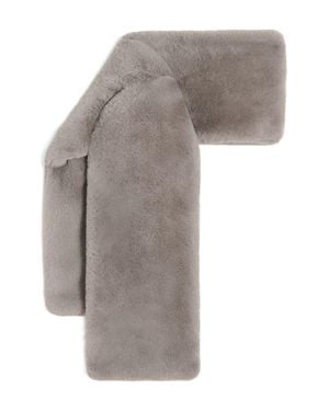 Apparis Kai Pluche Faux Fur Pull-Through Scarf - Gray