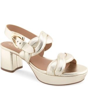 Aerosoles Camea Platform Sandal - Metallic