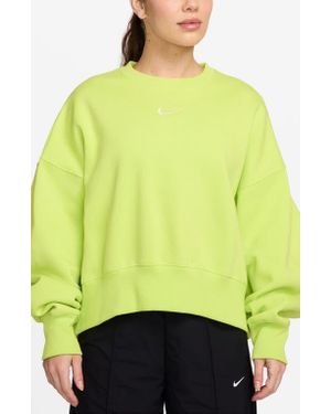 Nike Phoenix Fleece Crewneck Sweatshirt - Yellow