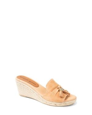Patricia Green Capri Tassel Espadrille Wedge Sandal - Natural