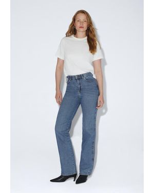 Dr. Denim Moxy High Straight Jeans - Blue