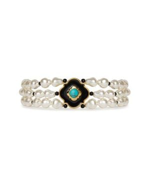 Lele Sadoughi Biltmore Diana Faux Pearl Triple Row Choker - Multicolor