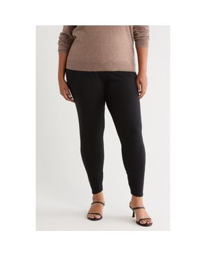 Eileen Fisher High Waist Ankle Leggings - Black