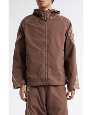 ERL Gender Inclusive Ufo Nylon Track Jacket - Brown
