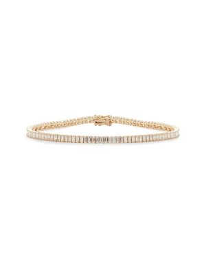 EF Collection Diamond Baguette Eternity Bracelet - Multicolor