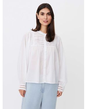 Masai Maizoria Mandarin Collar Blouse - White