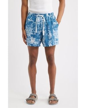 RIZORT Jason Elastic Waist Shorts - Blue