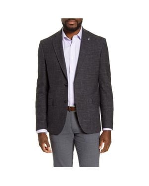 Ted Baker Ralph Slim Fit Wool Blend Sport Coat - Black