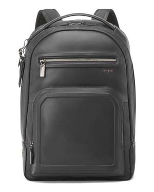 Tumi Harrison Warren Leather Backpack - Gray