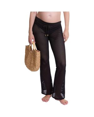 Cache Coeur Milos Sheer Maternity Cover-Up Pants - Black