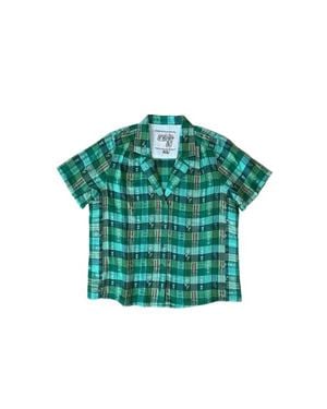 Ace & Jig Tasi Notched Collar Button-Up Shirt - Green