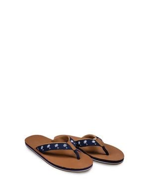 Hari Mari X Shep Rose Palm Waterproof Thong Sandal - Blue