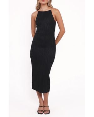 Petal & Pup Moira Sleeveless Midi Dress - Black