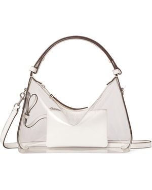 Tory Burch Mellow Transparent Shoulder Bag - Natural