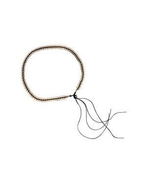 Sandro Jewelry Belt With Leather Tie - Metallic