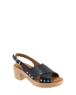 Softwalk Florence Slingback Platform Sandal - Blue