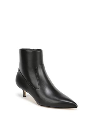 Veronica Beard Laidie Kitten Heel Bootie - Black