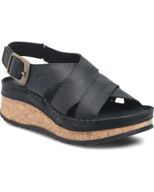 Børn Kavala Platform Sandal - Blue