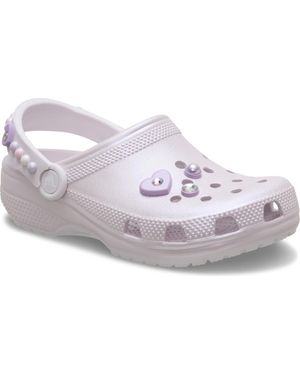 Crocs™ Kids' Classic Shine Clog - White
