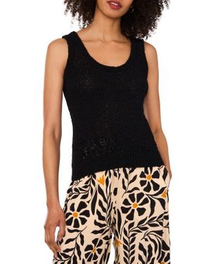 1.STATE Open Stitch Sweater Tank - Black