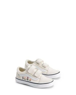 Vans Kids' Old Skool V Sneaker - White
