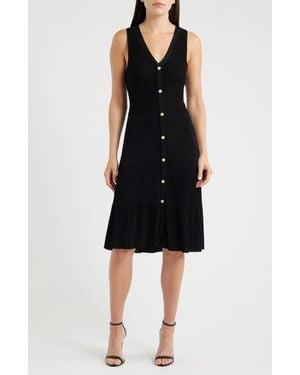 Kobi Halperin Tessa Sleeveless Rib Dress - Black
