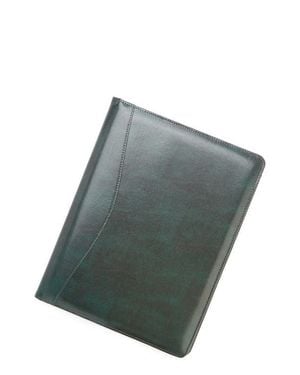 ROYCE New York Leather Writing Portfolio Cover - Gray