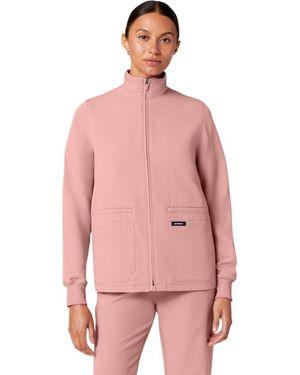 Jaanuu Ceri 6-Pocket Classic Scrub Jacket - Pink