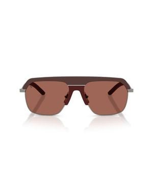 Ferrari Gender Inclusive 56Mm Polarized Pillow Sunglasses - Brown