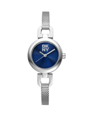 DKNY Signature Shape Mesh Strap Watch, 26Mm - Blue