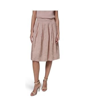 Donna Karan Embroidered Skirt - Pink