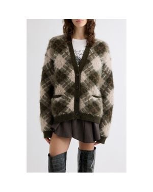 Acne Studios Katch Mohair Blend Cardigan - Multicolor