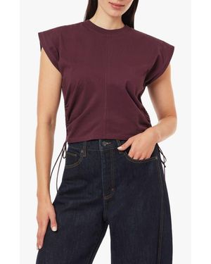 Habitual The Luna Cinched Cotton Top - Purple