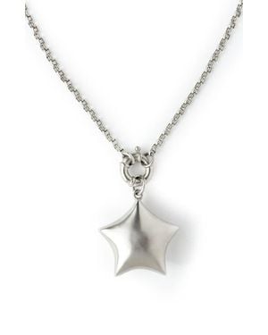 67Jewelry Puffed Star Necklace - Metallic