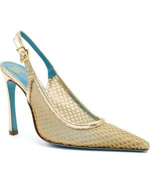 Valentina Rangoni Rea Mesh Slingback - Metallic