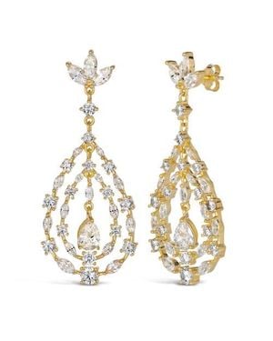 Anna Zuckerman Retro Glamour Chandelier Earrings - Metallic