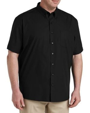 Essentials Big & Tall Poplin Sport Shirt - Black