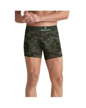 Tommy John Second Skin Boxer Briefs - Green