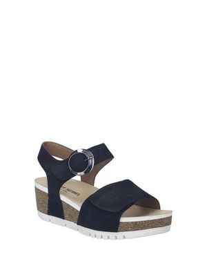 Josef Seibel Quinn 16 Wedge Sandal - Blue