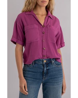 Kut From The Kloth Brianna Boxy Shirt - Red