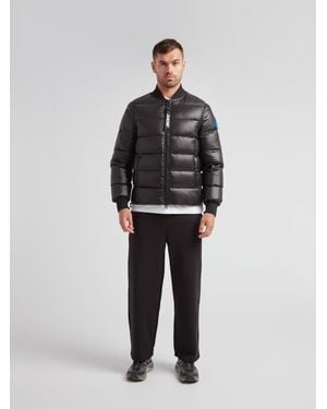 Jacket Vortex Long Sleeve Bomber Jacket - Black