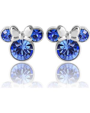 Disney Birthstone Stud Earrings - Blue