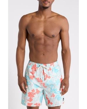 Quiksilver Mix Volley 17 Swim Trunks - White