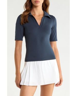 Beyond Yoga Sport Active Polo - Blue