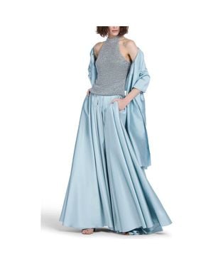 EMILY SHALANT Taffeta Wrap - Blue