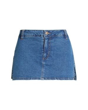 BP. Side Slit Denim Skort - Blue